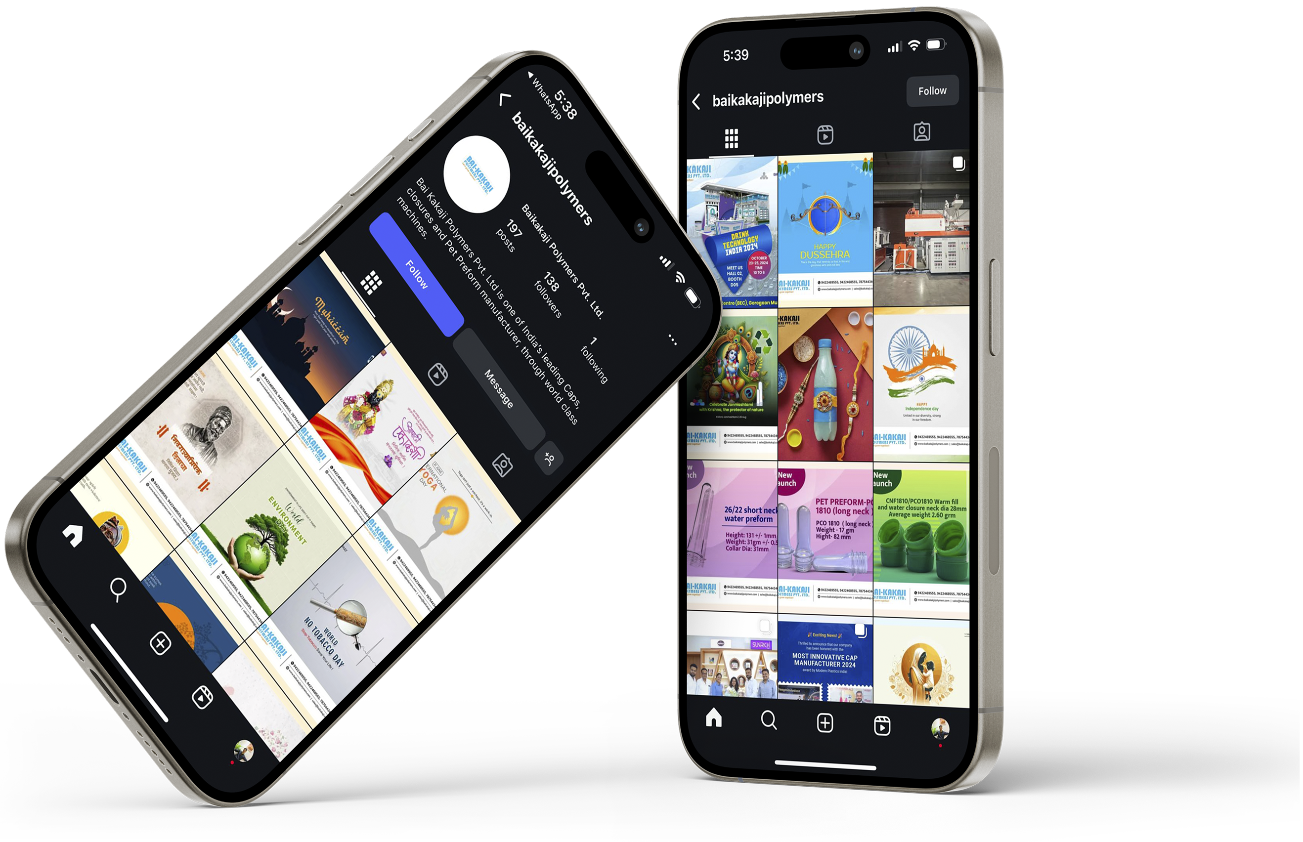 Instagram Profile on Phone